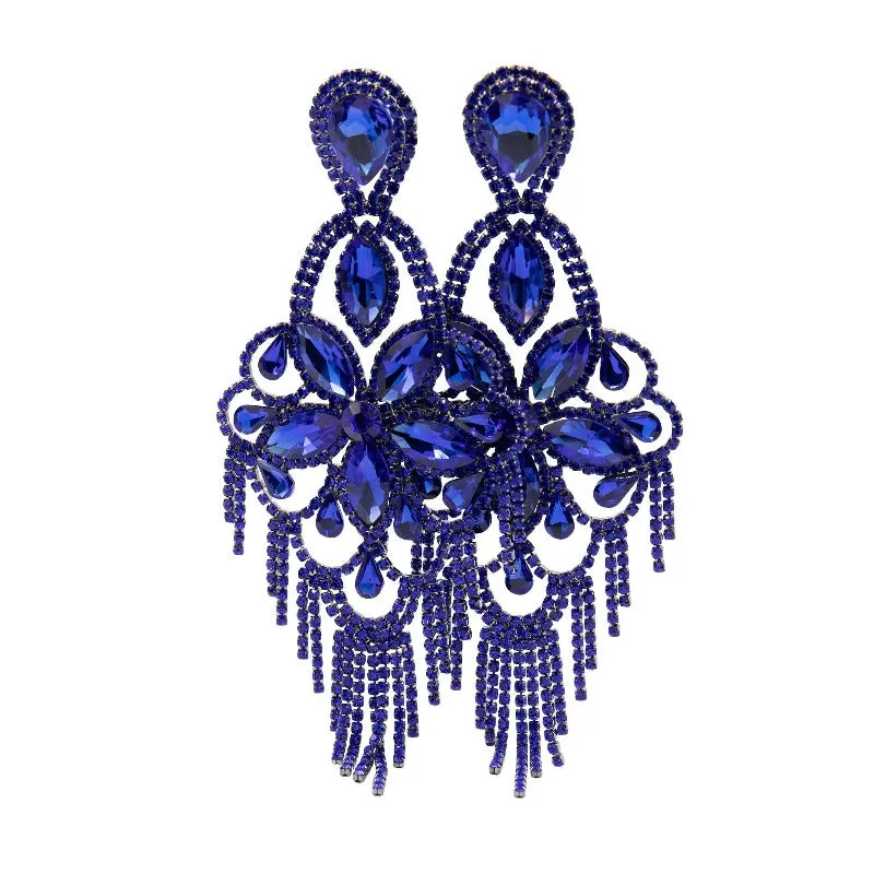 Bright Lights Rhinestone Chandelier Earrings (2 Colors)