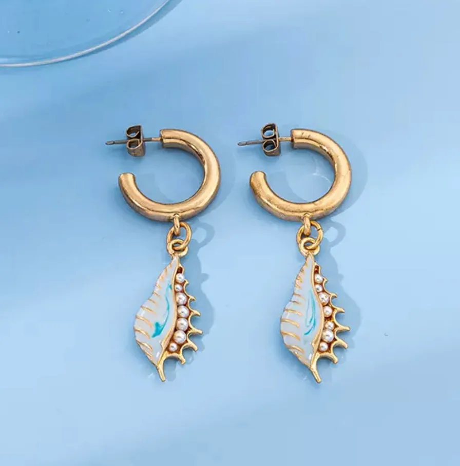 Catch of the day Enameled Earrings. 220-11 | Erika Williner Designs