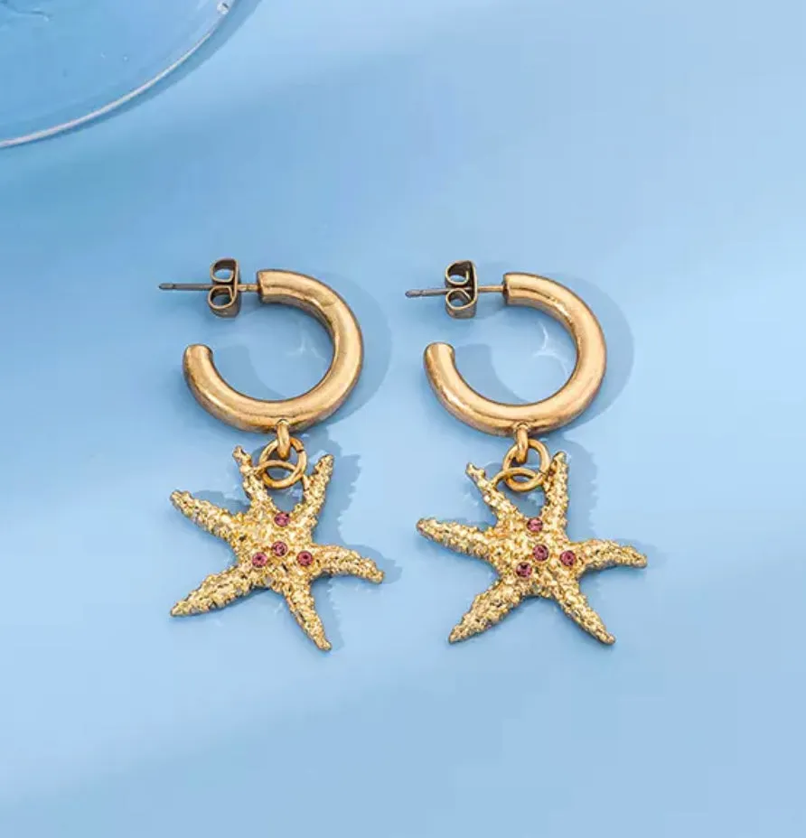 Catch of the day Enameled Earrings. 220-11 | Erika Williner Designs