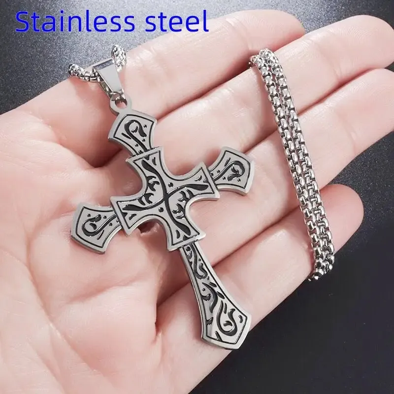 Chrome Hearts Style Cross Gothic Chain | Summer Religious Jewelry Gift |  Gift for Him
