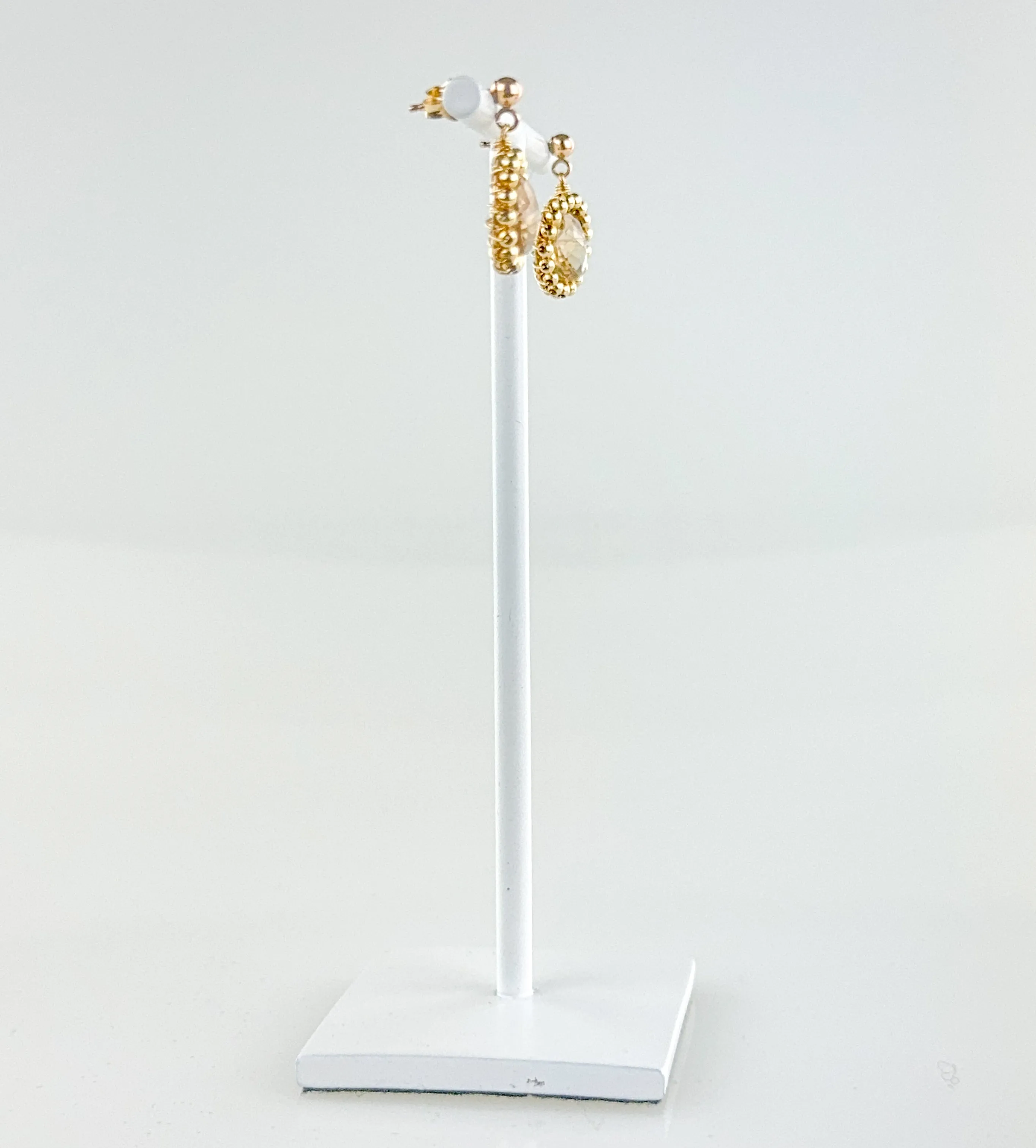 Citrine and Gold Earrings