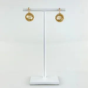 Citrine and Gold Earrings