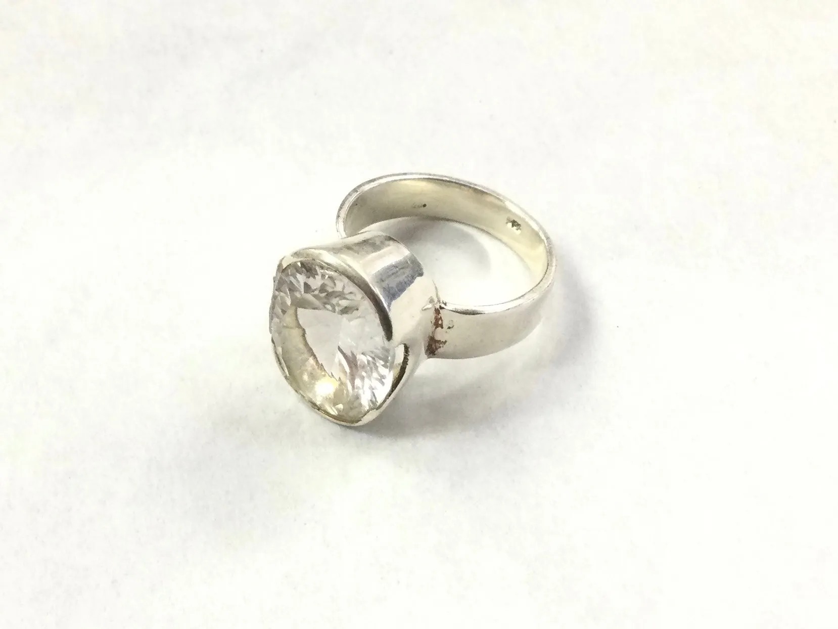 Clear Quartz Ring - Size 9
