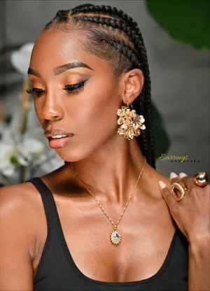 CLOVER HOOP EARRINGS