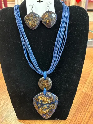 Coronet Blue Brown Pendant