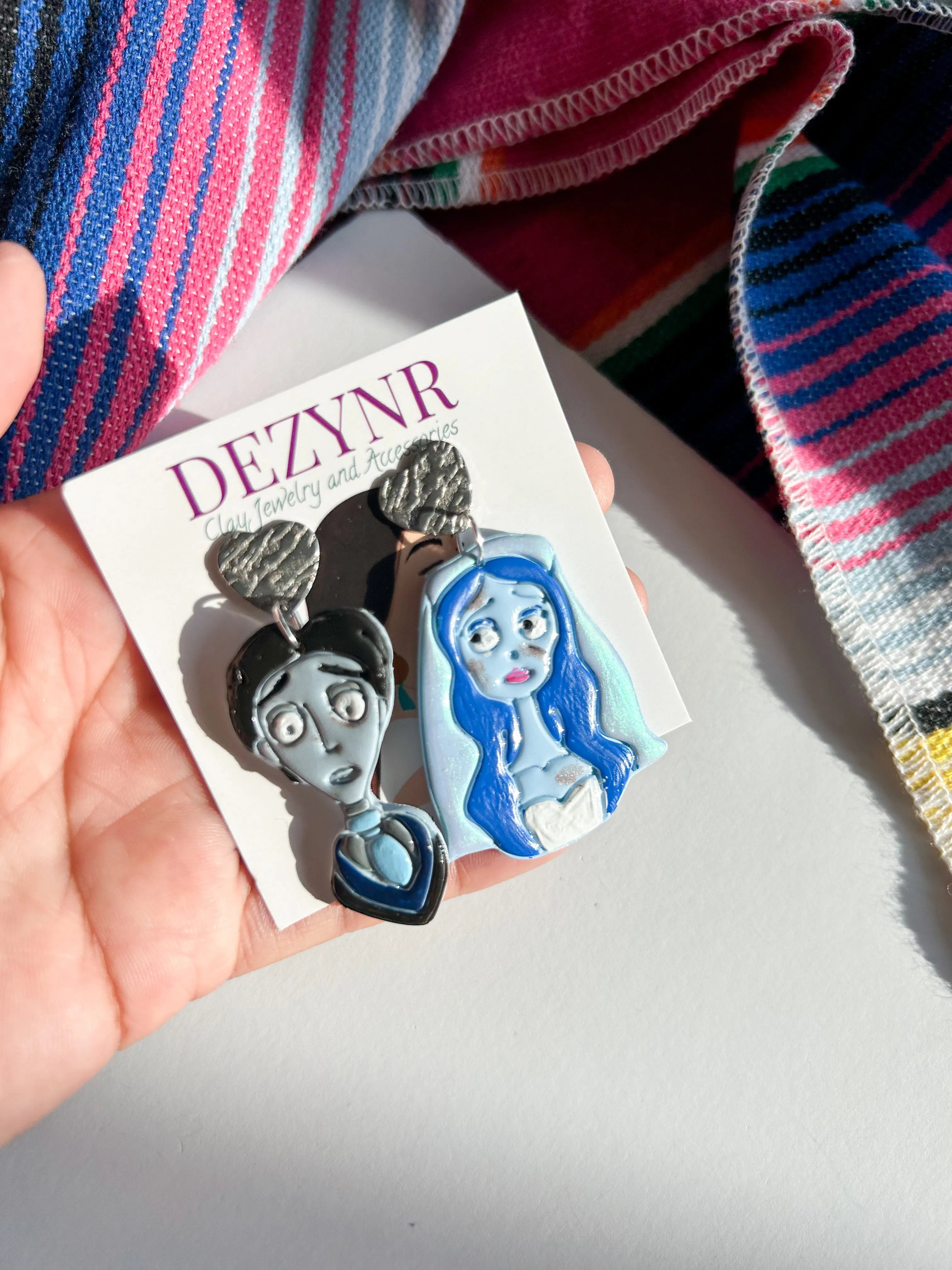 Corpse Bride inspired earrings