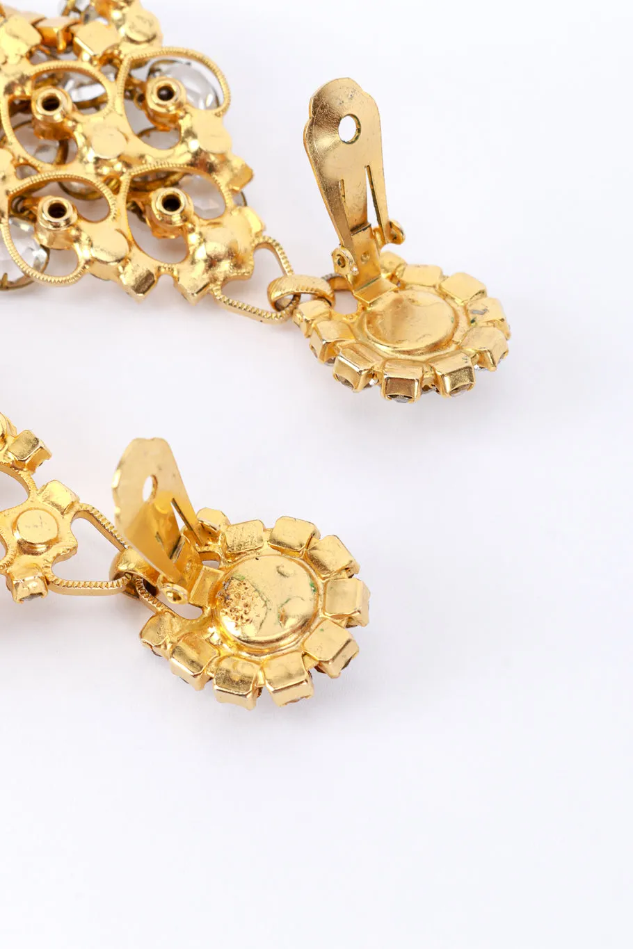 Crystal Pool Of Light Chandelier Earrings