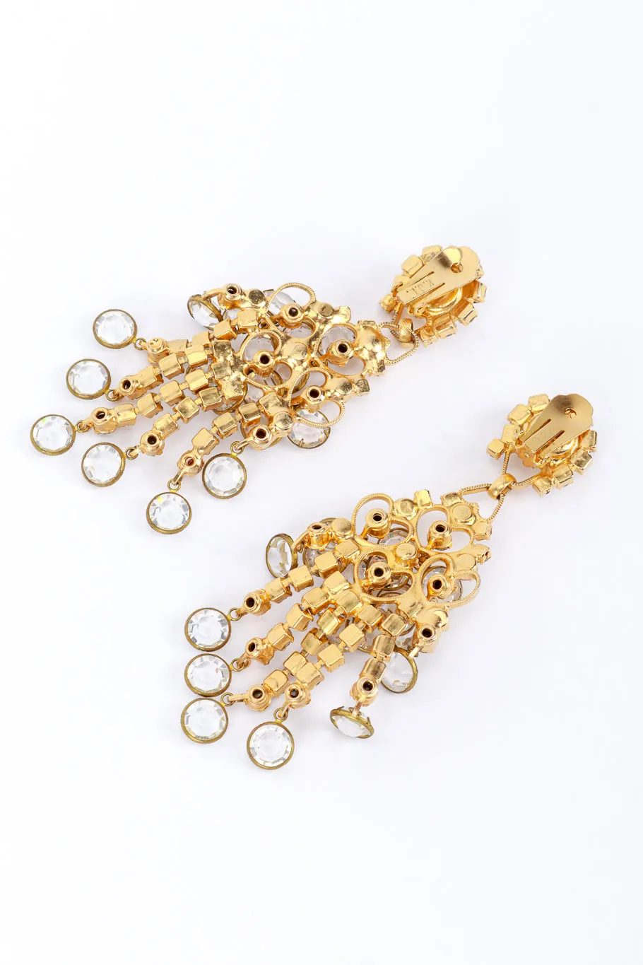 Crystal Pool Of Light Chandelier Earrings