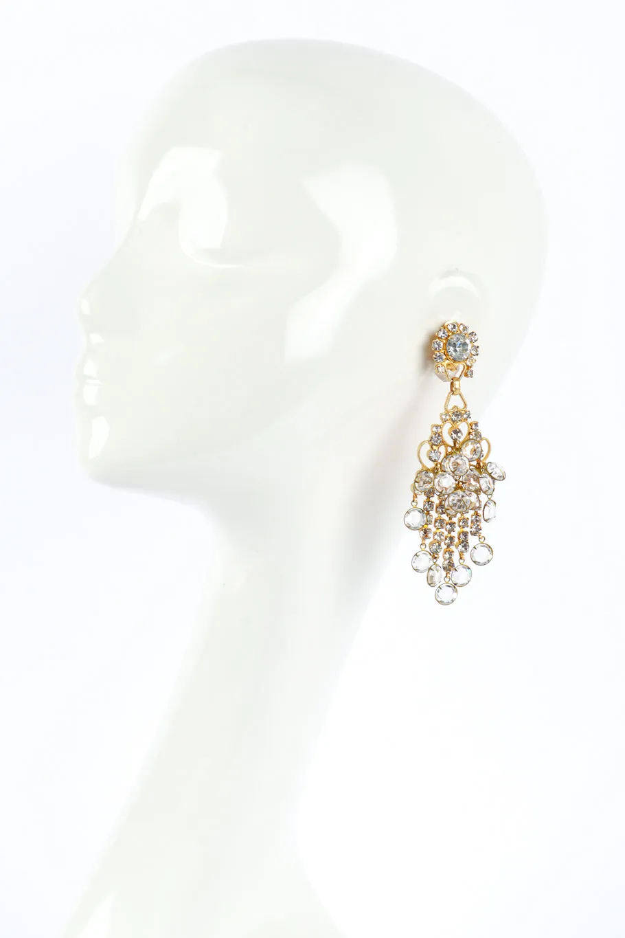 Crystal Pool Of Light Chandelier Earrings