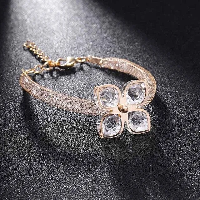Crystal Wide Cuff Bracelets and Bangles