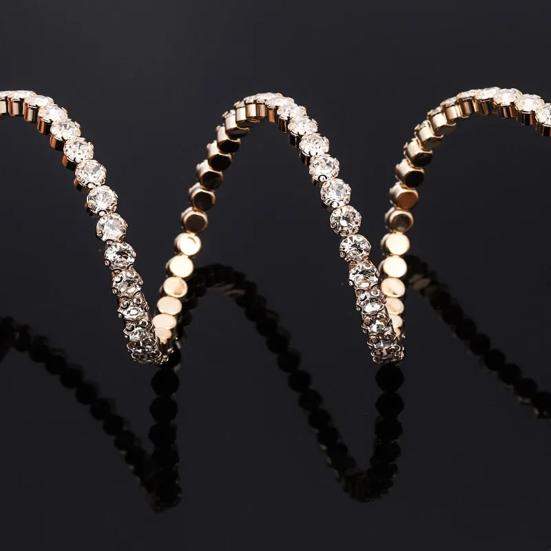 Crystal Wide Cuff Bracelets and Bangles