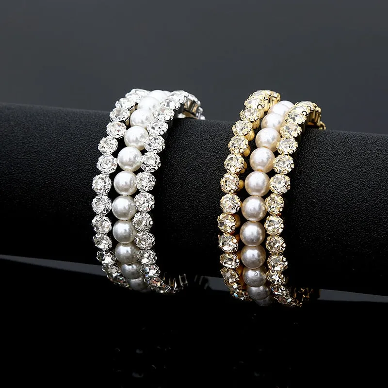 Crystal Wide Cuff Bracelets and Bangles