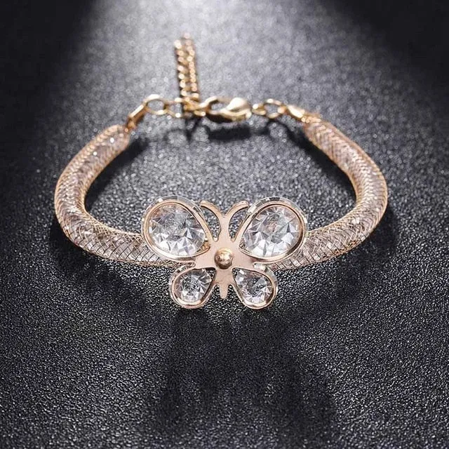 Crystal Wide Cuff Bracelets and Bangles
