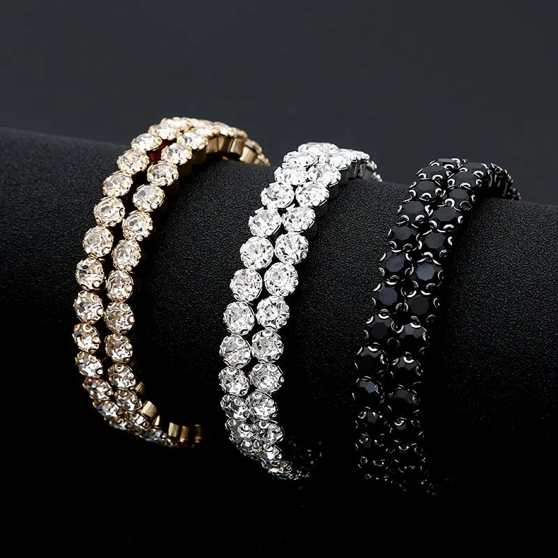 Crystal Wide Cuff Bracelets and Bangles