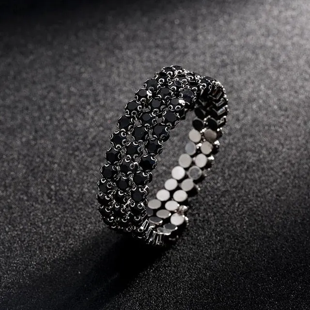 Crystal Wide Cuff Bracelets and Bangles