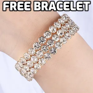 Crystal Wide Cuff Bracelets and Bangles