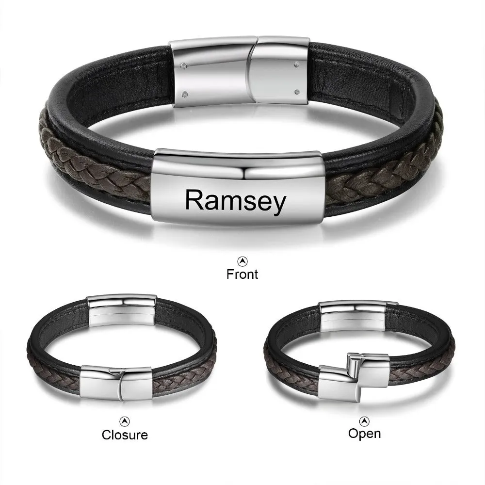 Customized Name Engraved Bracelet