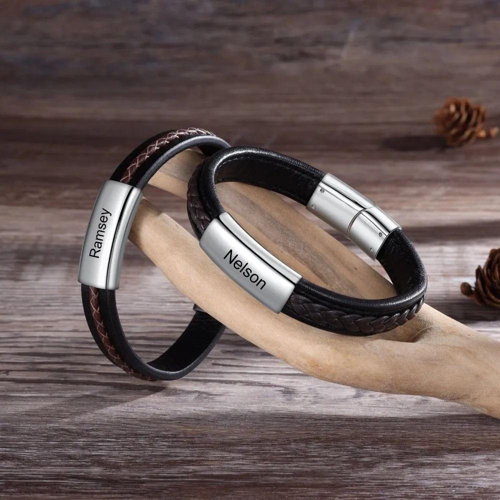 Customized Name Engraved Bracelet