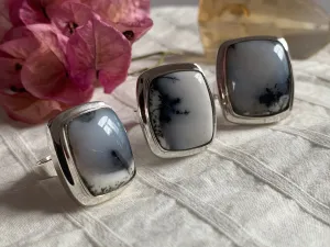 Dendritic Agate Ansley Ring - Square