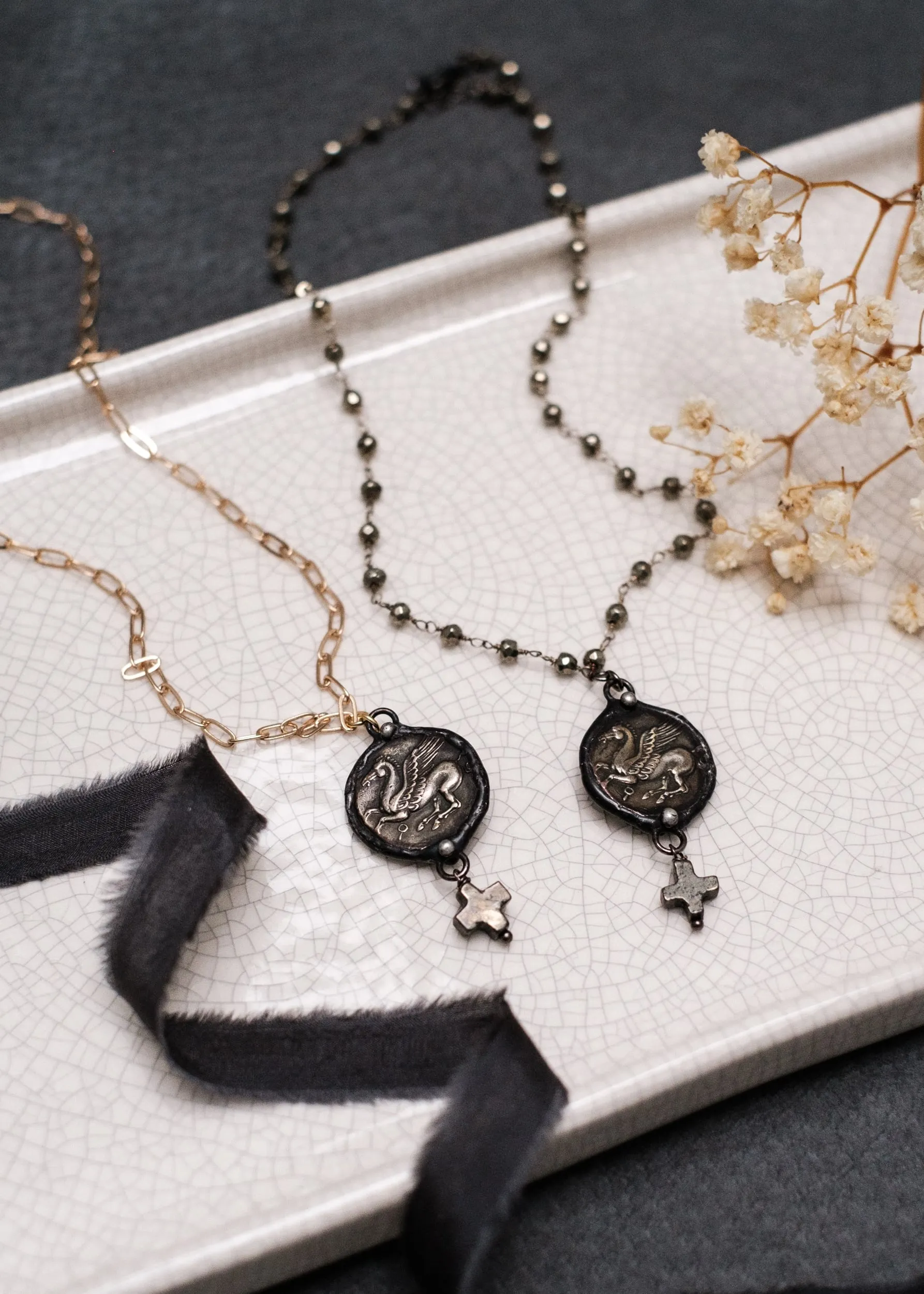 Divine Horse Coin Necklace
