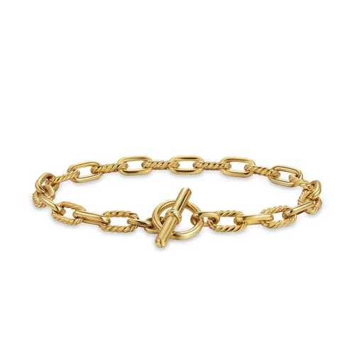 DY Madison Toggle Chain Bracelet in 18K Yellow Gold, Size Small