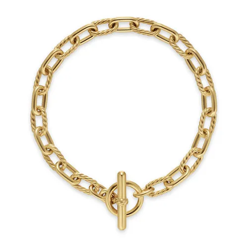 DY Madison Toggle Chain Bracelet in 18K Yellow Gold, Size Small