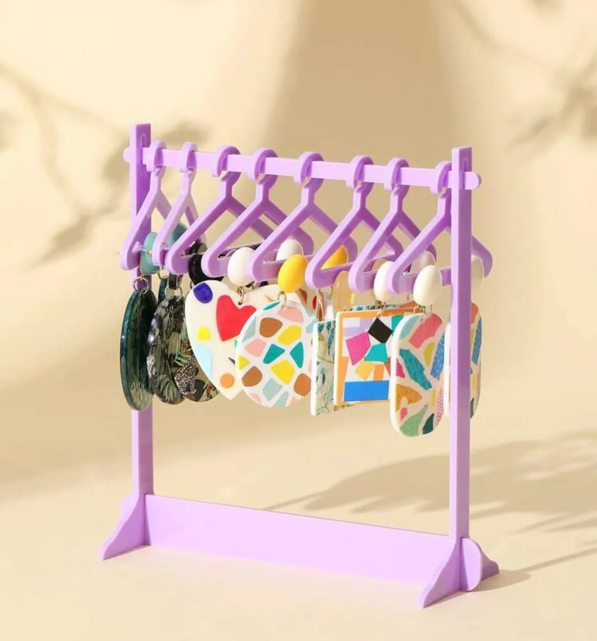 EARRING RACK W/HANGERS (PASTEL)