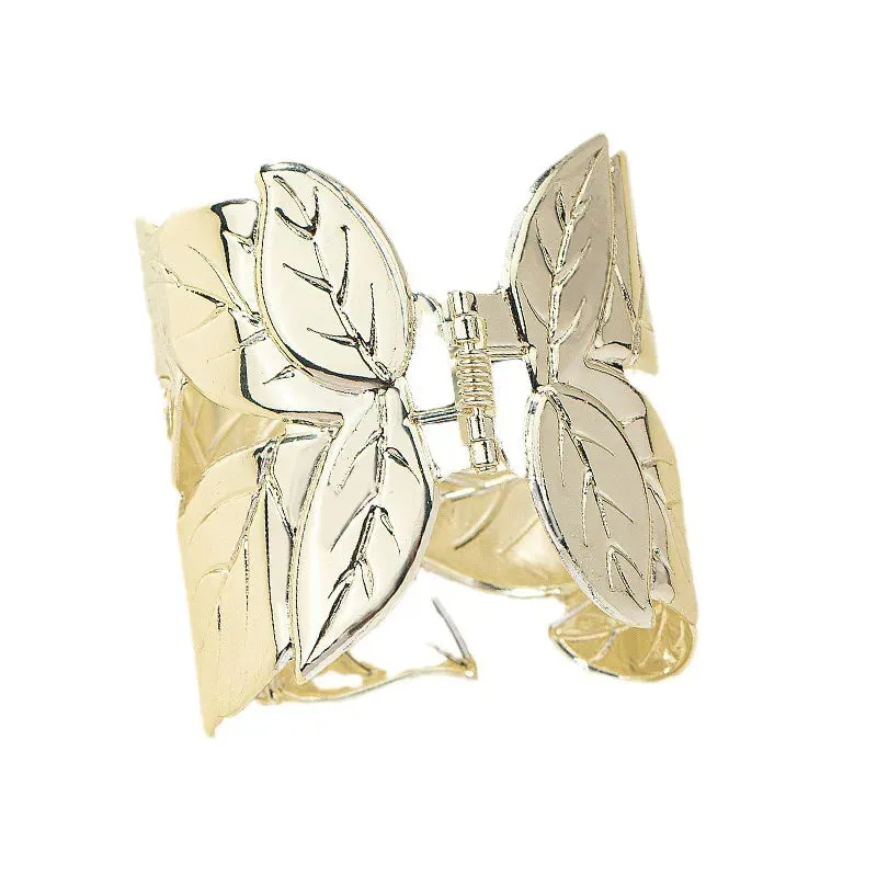 European American Style Metal Leaf Hologram Bracelet