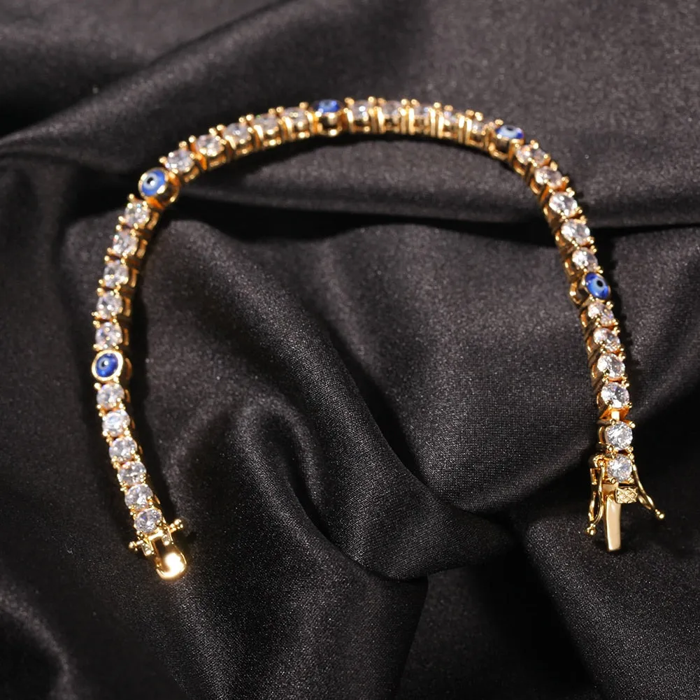 Evil eye Tennis BRACELET 4mm