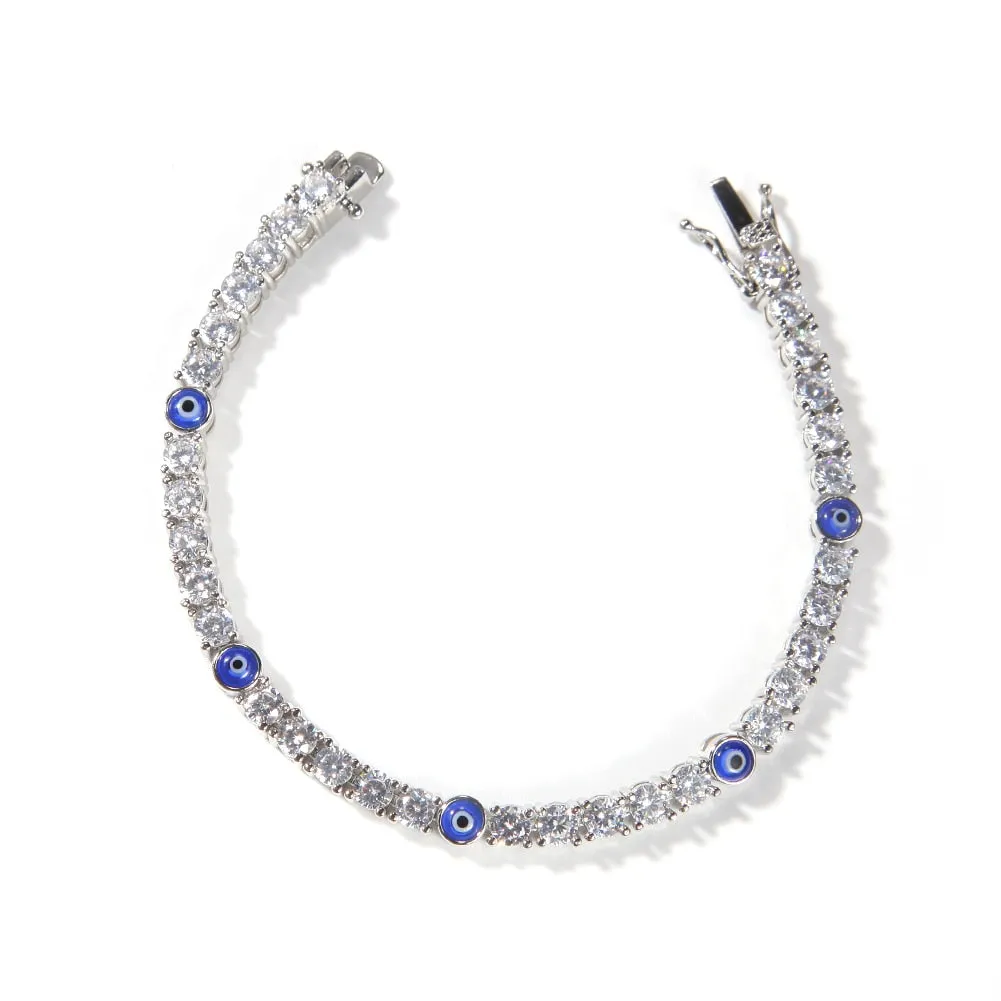 Evil eye Tennis BRACELET 4mm