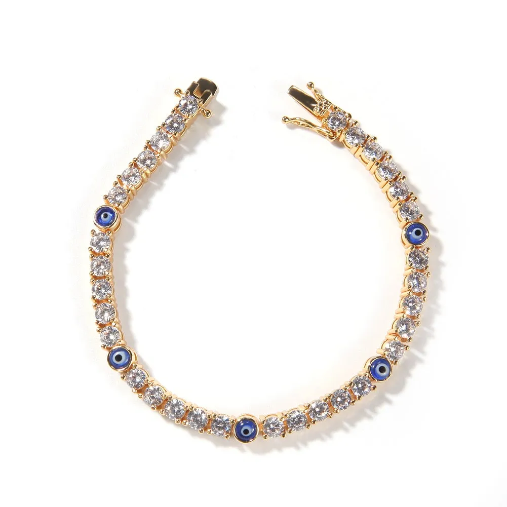 Evil eye Tennis BRACELET 4mm