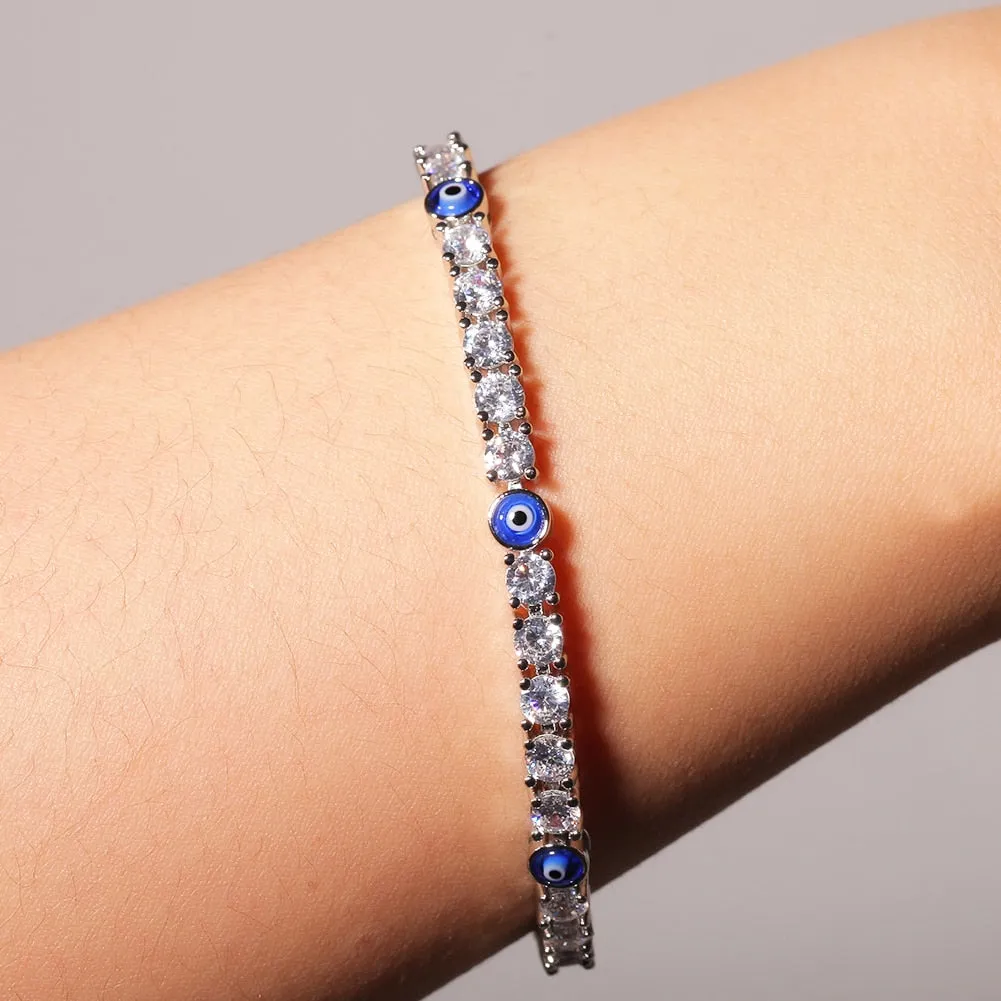 Evil eye Tennis BRACELET 4mm