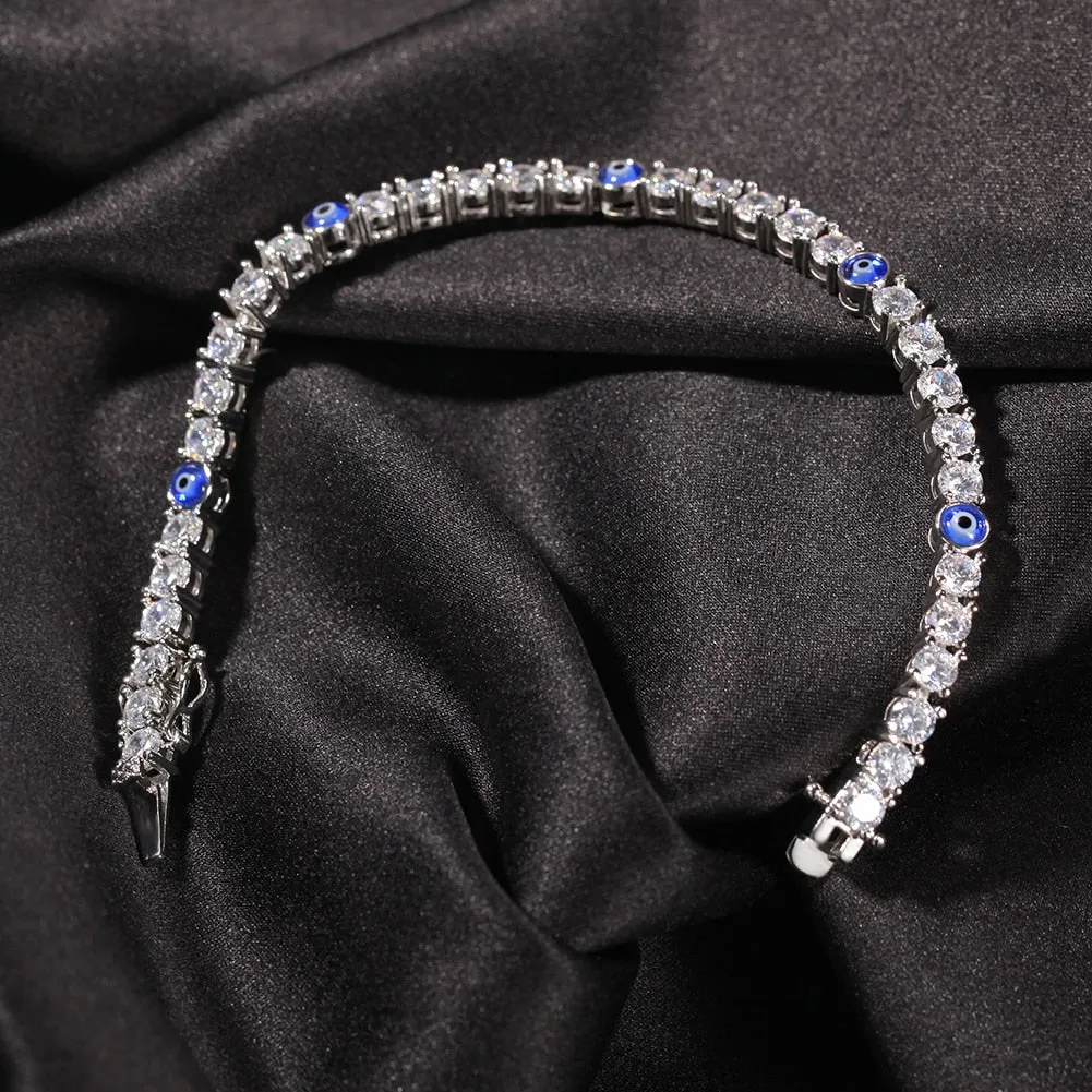Evil eye Tennis BRACELET 4mm