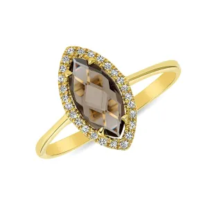 Eyelight Smokey Quartz Ring