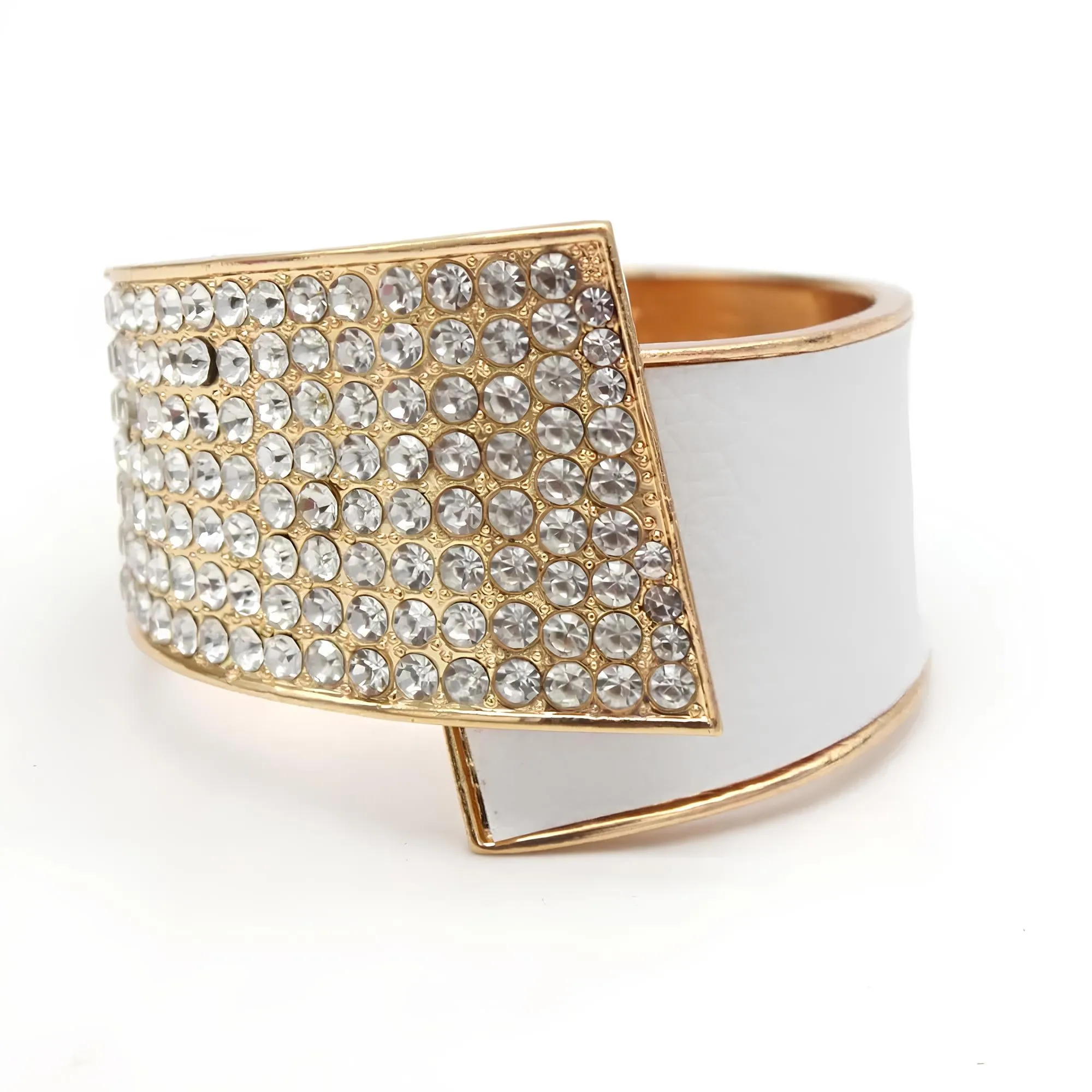 Fashion Geometric Crystal Cuff Bracelet