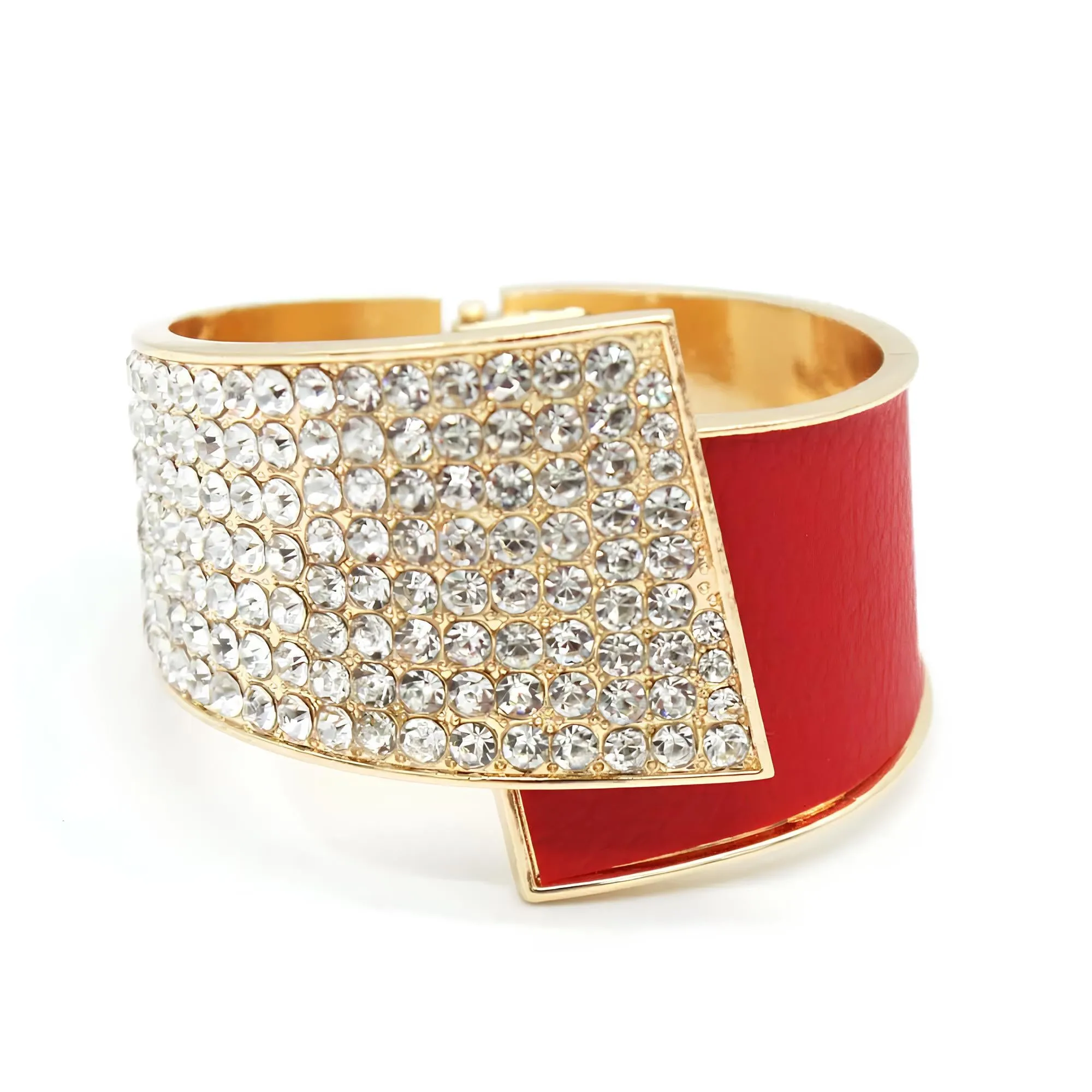 Fashion Geometric Crystal Cuff Bracelet
