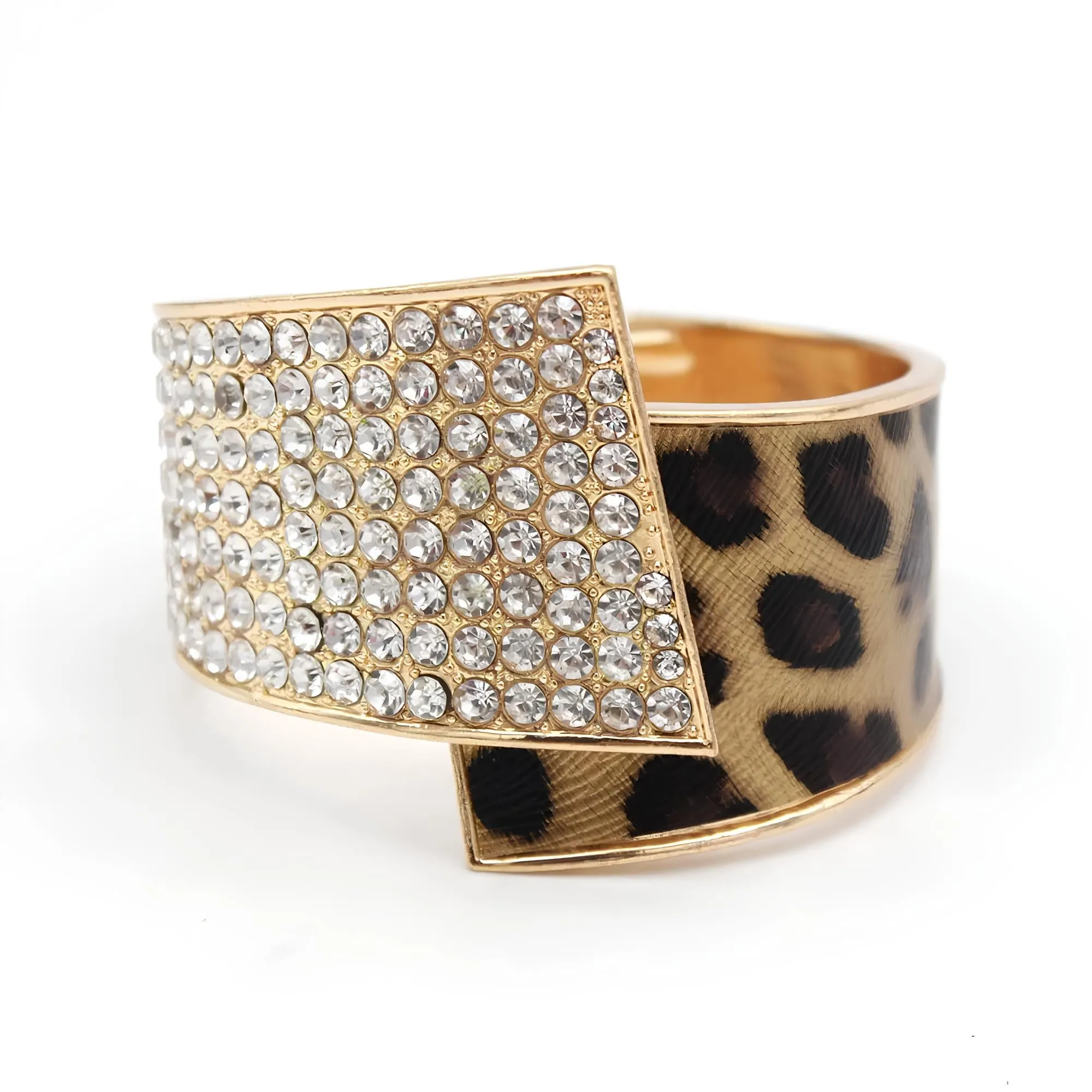 Fashion Geometric Crystal Cuff Bracelet