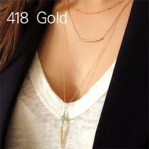 Fashion maxi necklace collier vintage charm chain necklace bohemian tassel choker necklace boho necklace women jewelry XL371