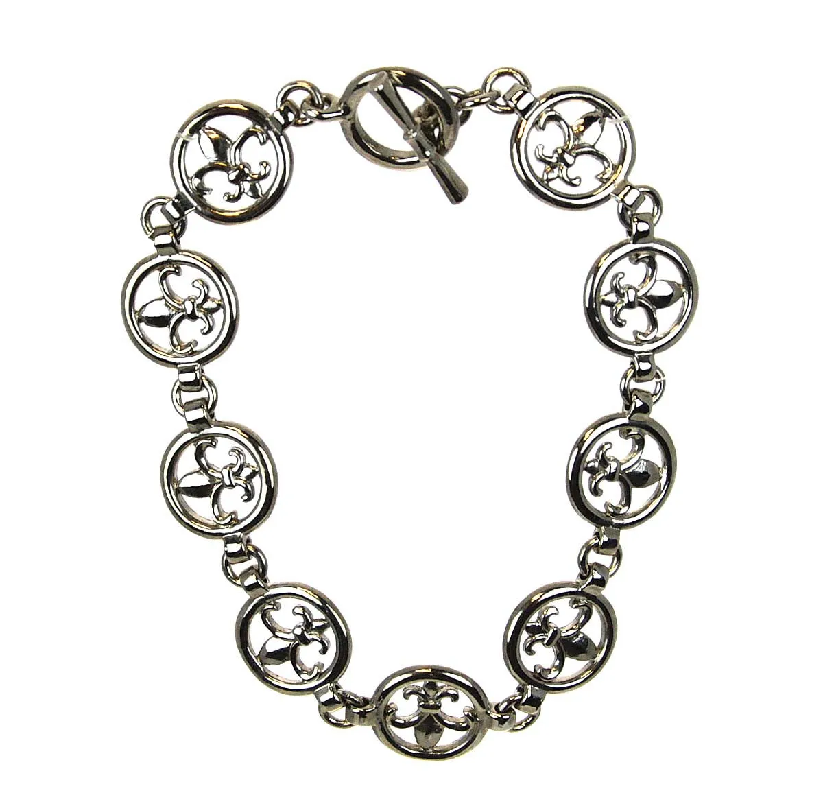 Fleur De Lis Toggle Bracelet