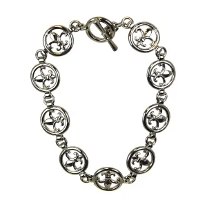 Fleur De Lis Toggle Bracelet