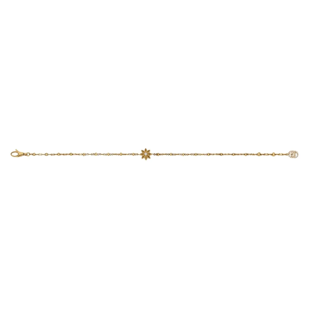 Flora 18K Yellow Gold Diamond Bracelet