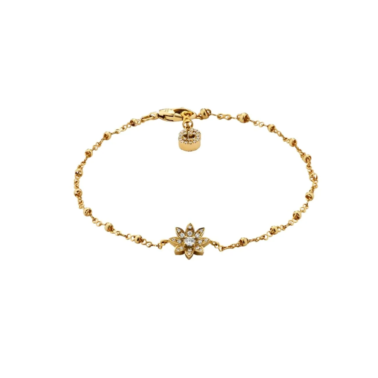 Flora 18K Yellow Gold Diamond Bracelet