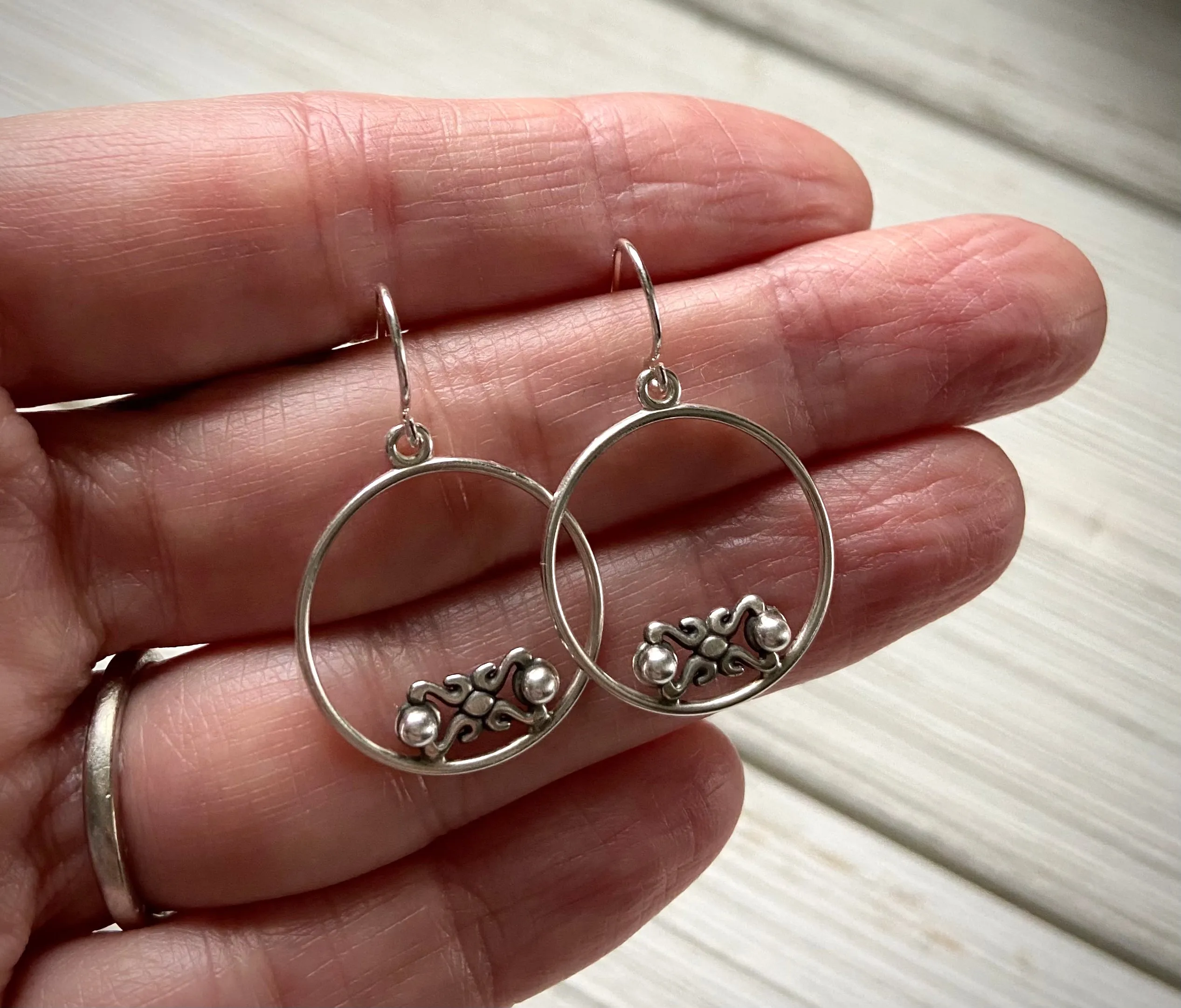 Flourish Hoop Earring