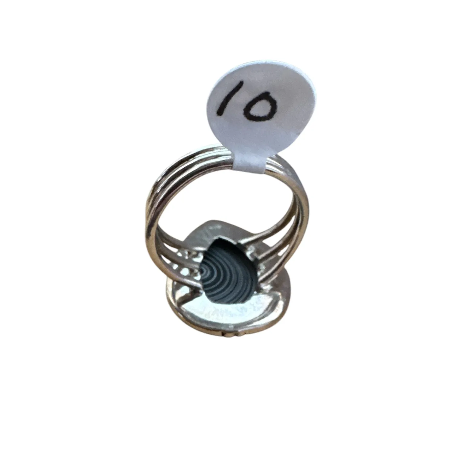 Fordite Solid 925 Sterling Silver Ring 10