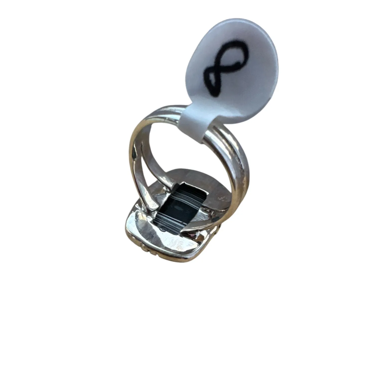 Fordite Solid 925 Sterling Silver Ring 8