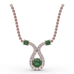 Full of Life Emerald and Diamond Pendant