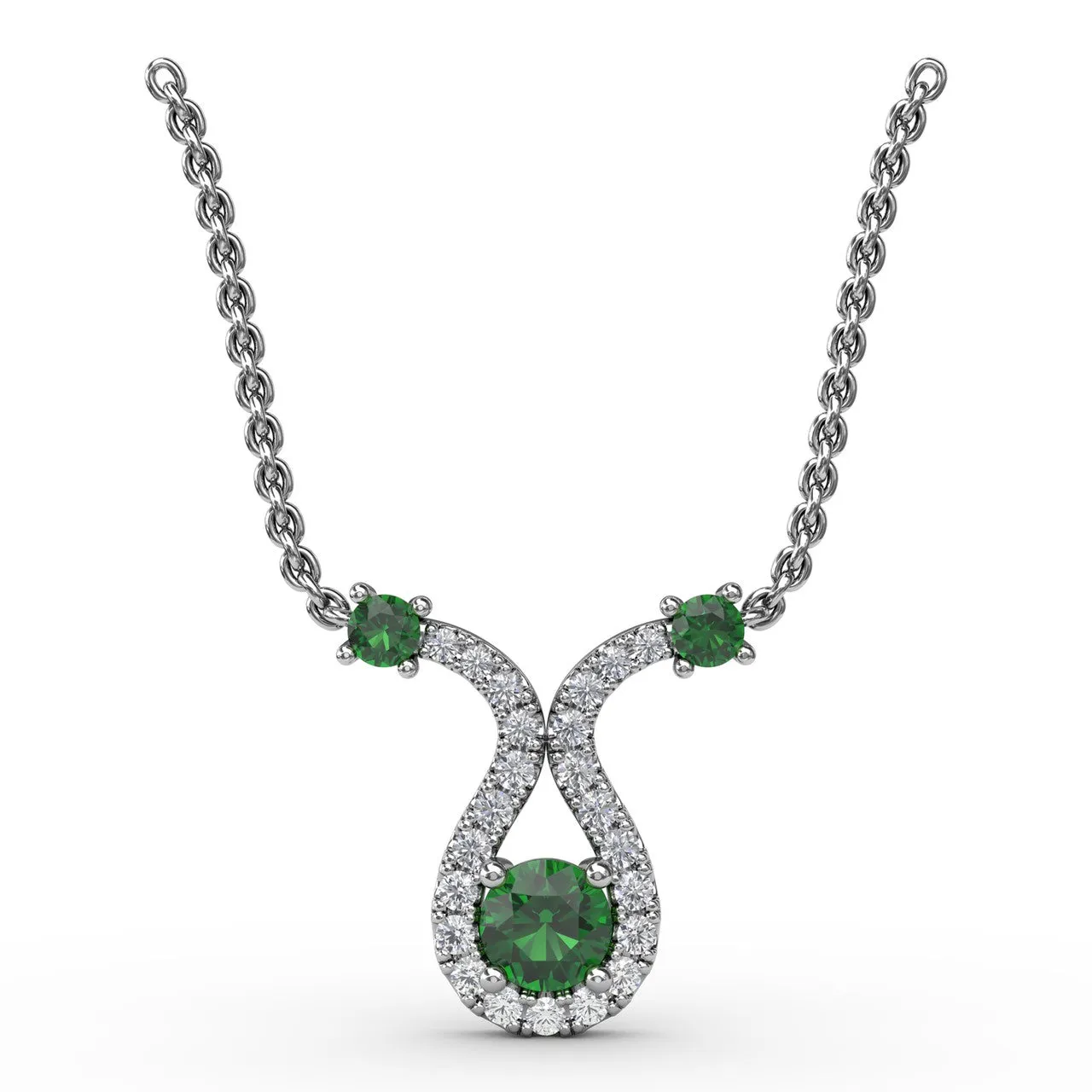 Full of Life Emerald and Diamond Pendant