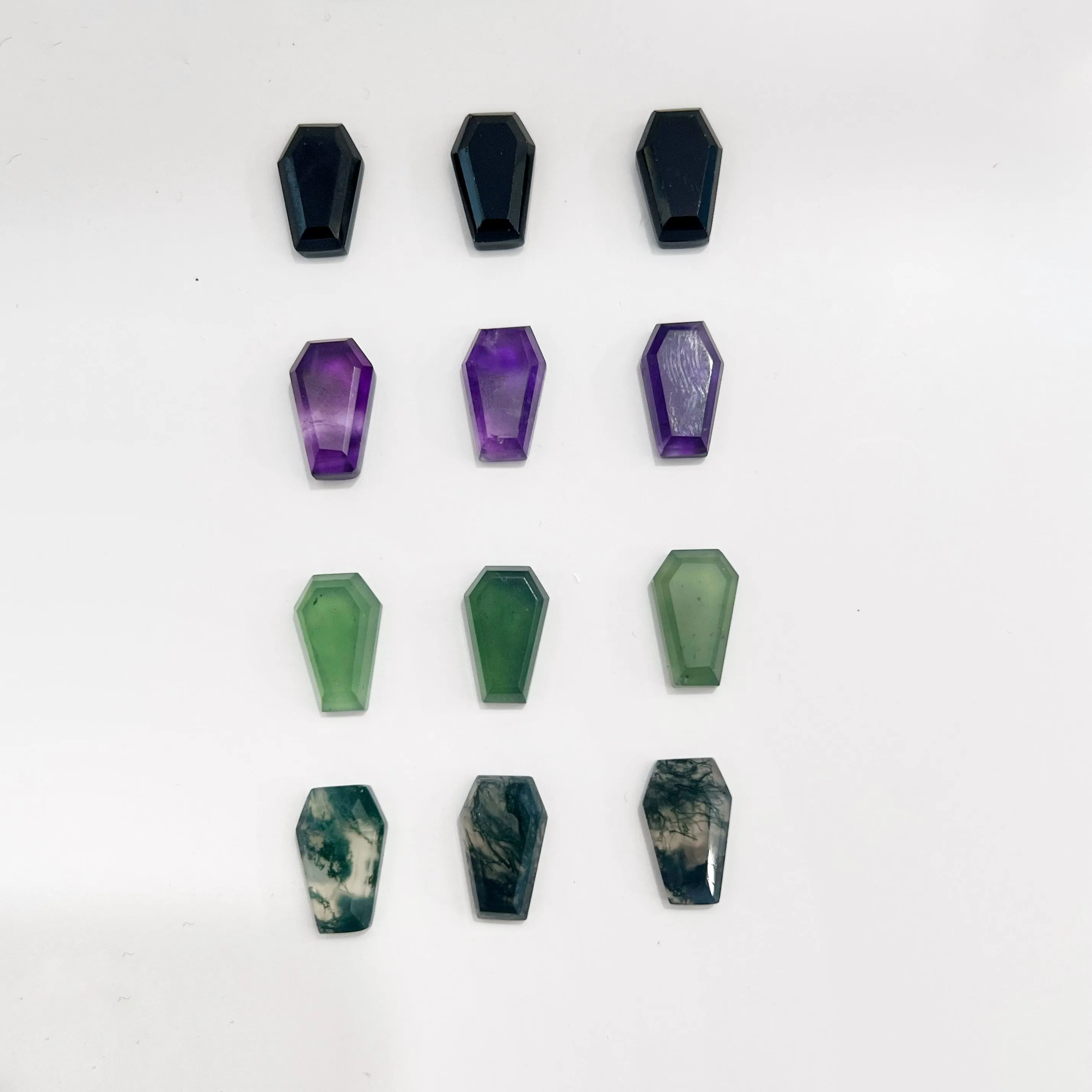Gemstone Coffin Ring / CUSTOM Gemstone