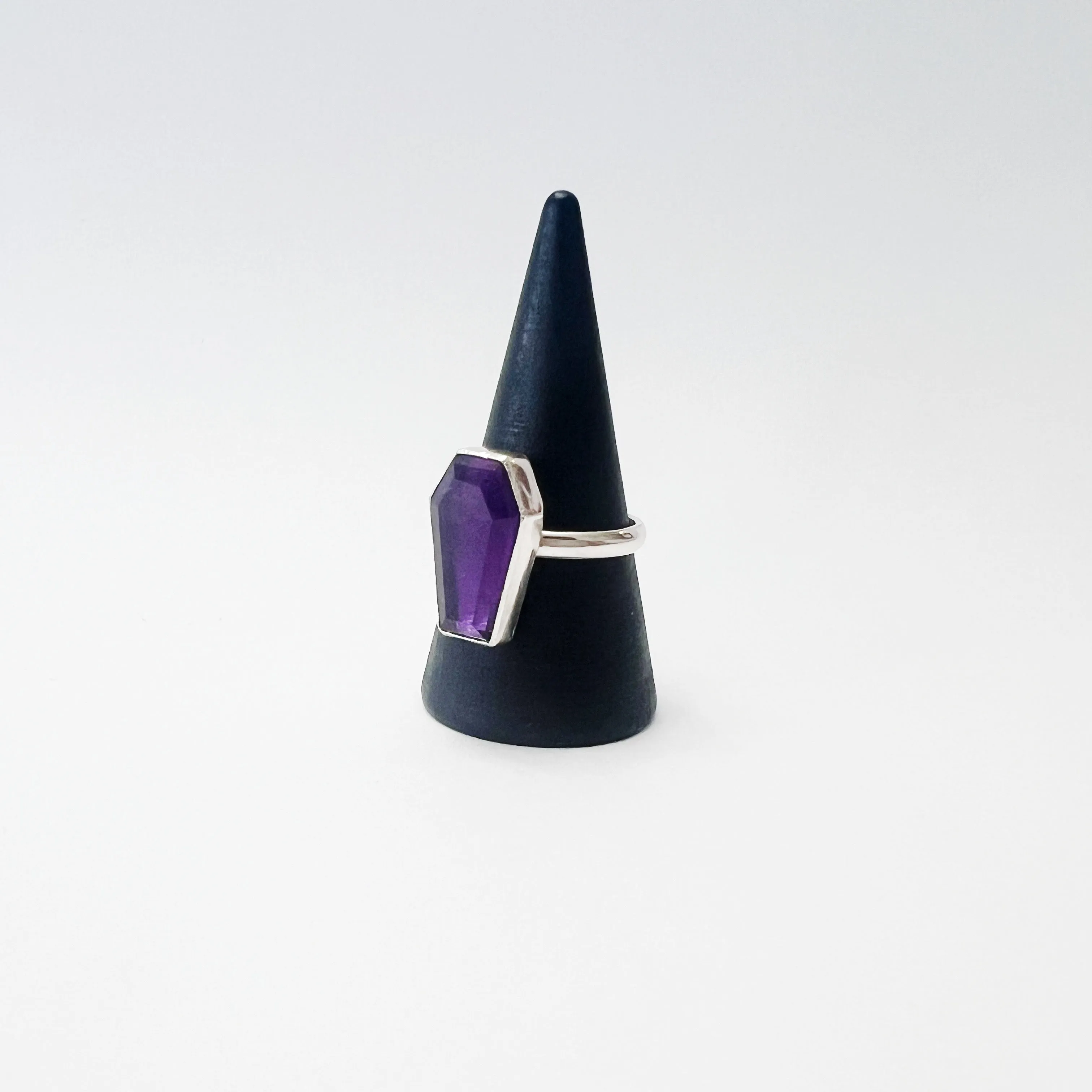 Gemstone Coffin Ring / CUSTOM Gemstone