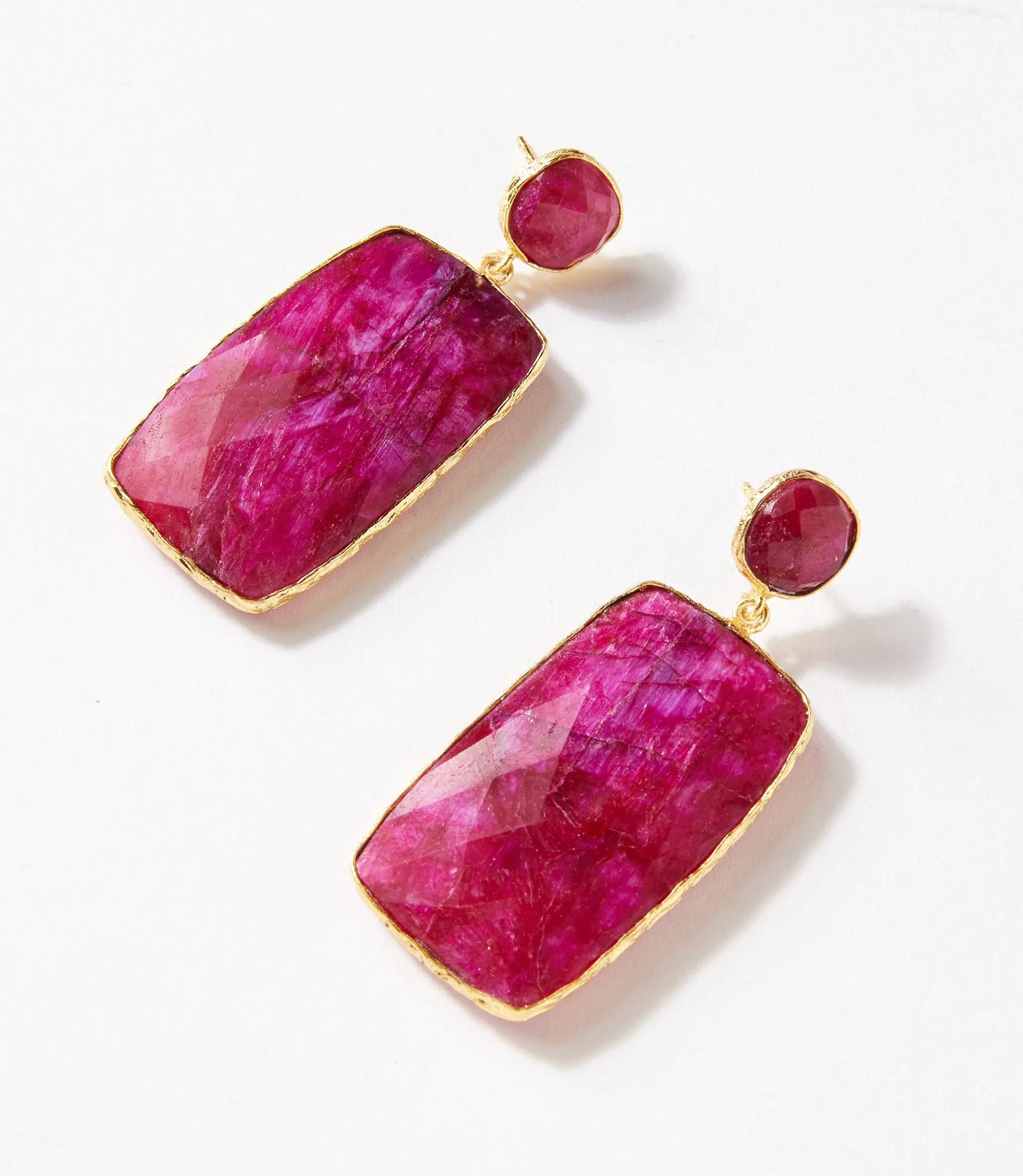 Gemstone Statement Earrings